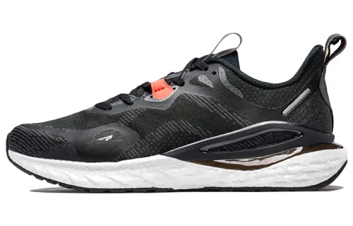 Xtep Power Nest Technology Fabric Shock Absorbing Anti-Slip Lightweight Low Top Running Shoes Men's Black