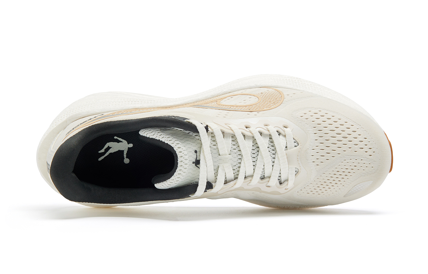 QIAODAN Steering 600 Running Shoes Men’s Low Top Birch White Black
