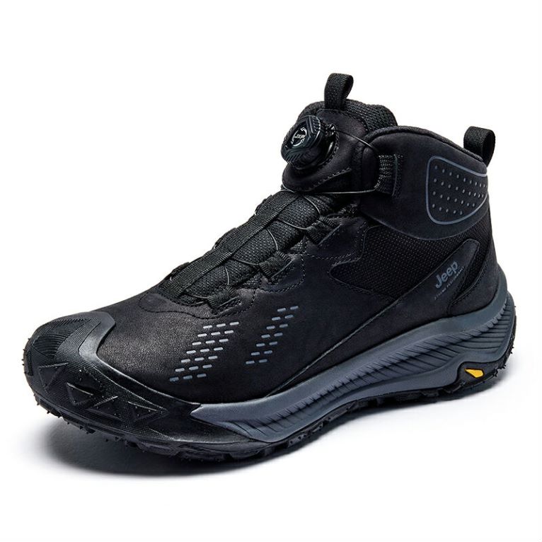 Jeep Fashion Mid top Outdoor Shoes Men’s Black