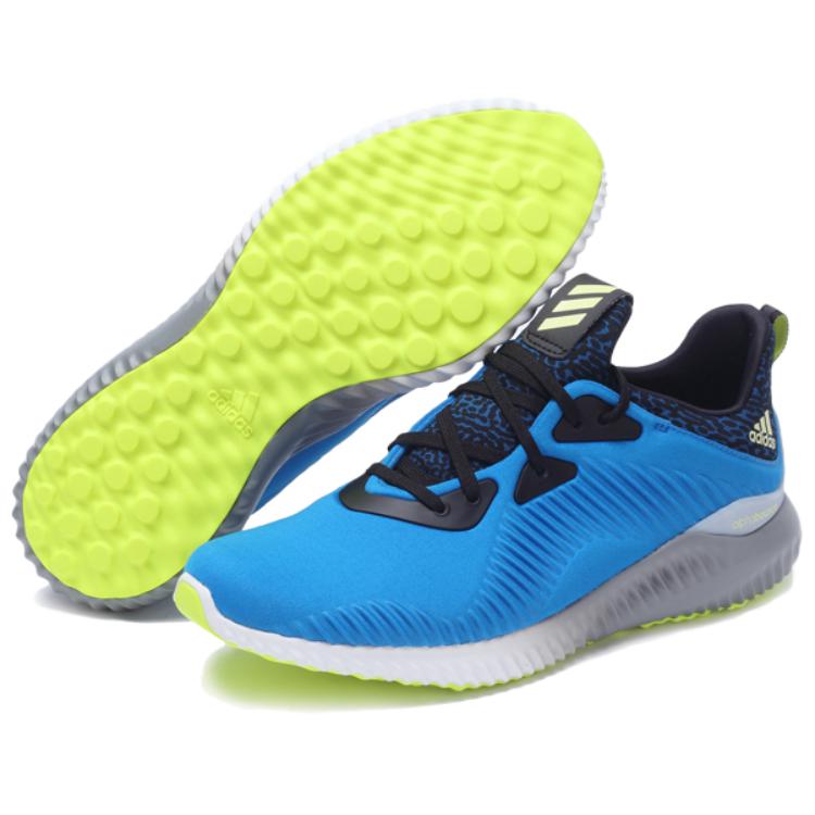 Adidas AlphaBounce Slip Resistant Abrasion Resistant Low top Casual Running Shoes Men’s Blue Black