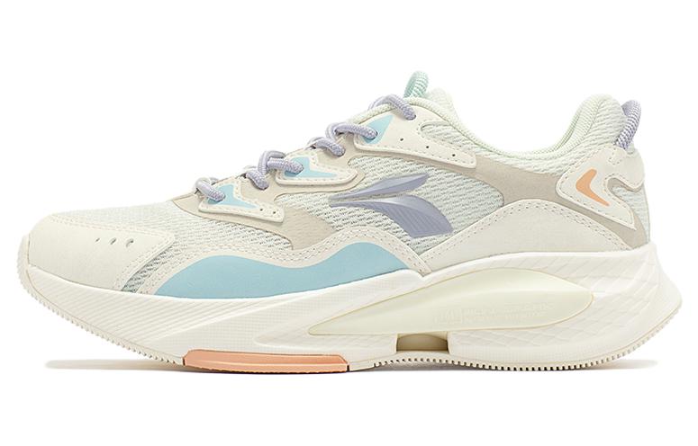 361° Stylish, comfortable, breathable, non-slip, wear-resistant, breathable and lightweight, low-top running shoes, women's, white, blue and purple