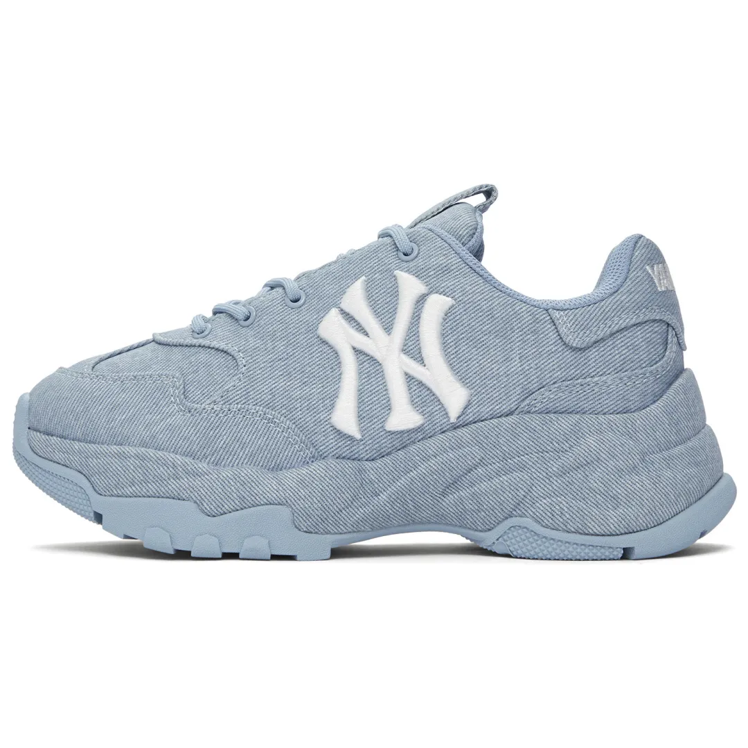 MLB New York Yankees Slip Resistant Abrasion Resistant Low top Chunky Sneakers Unisex Blue