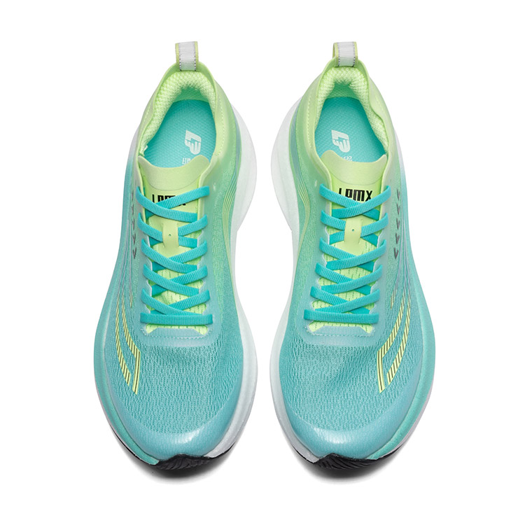 LPMX Running Shoes Men’s Low Top Light Moon Blue Lime Green