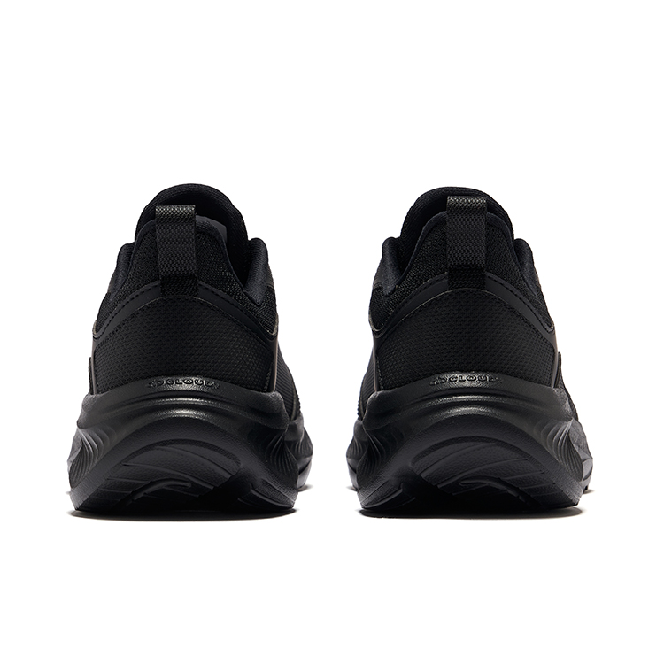 Erke Cushioning Rebound Low top Casual City Commuting Running Shoes Men’s Jet Black