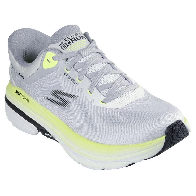 Skechers Goran Max Cushioning Arch Fit Low top Running Shoes Men’s Light Gray