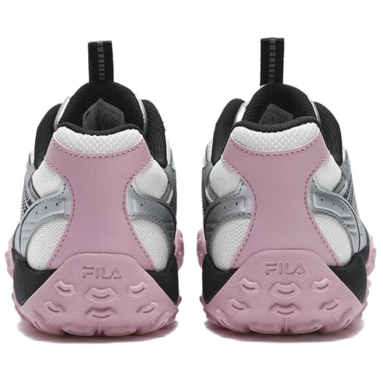 FILA Pebble Cushioning Abrasion Resistant Low top Running Shoes Women’s Silver Pink