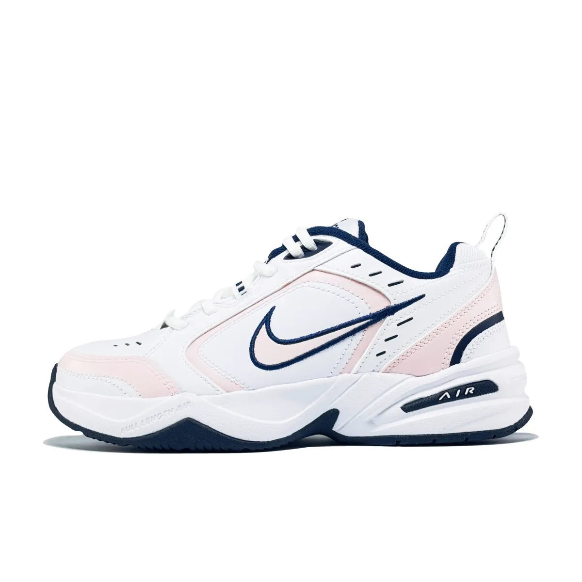 Nike Air Monarch 4 Slip Resistant Abrasion Resistant Low top Chunky Sneakers Unisex White Pink