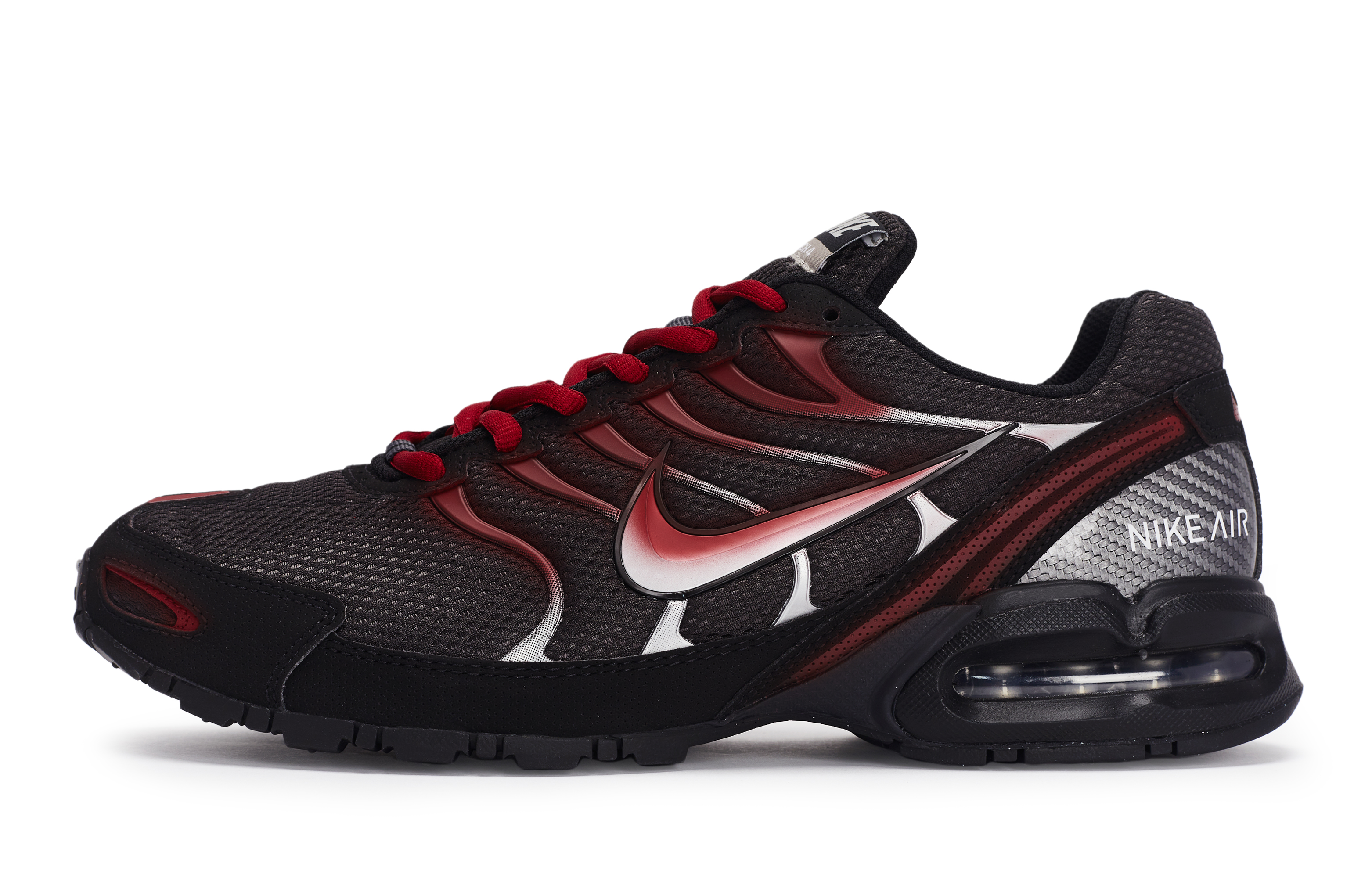 Nike Air Max Torch 4 Cushioning Abrasion Resistant Cushioning, Wear Resistant Low top Running Shoes Men’s Black Red