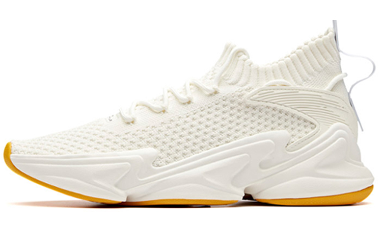ANTA Chunky Sneakers Women's Low Top White/Yellow