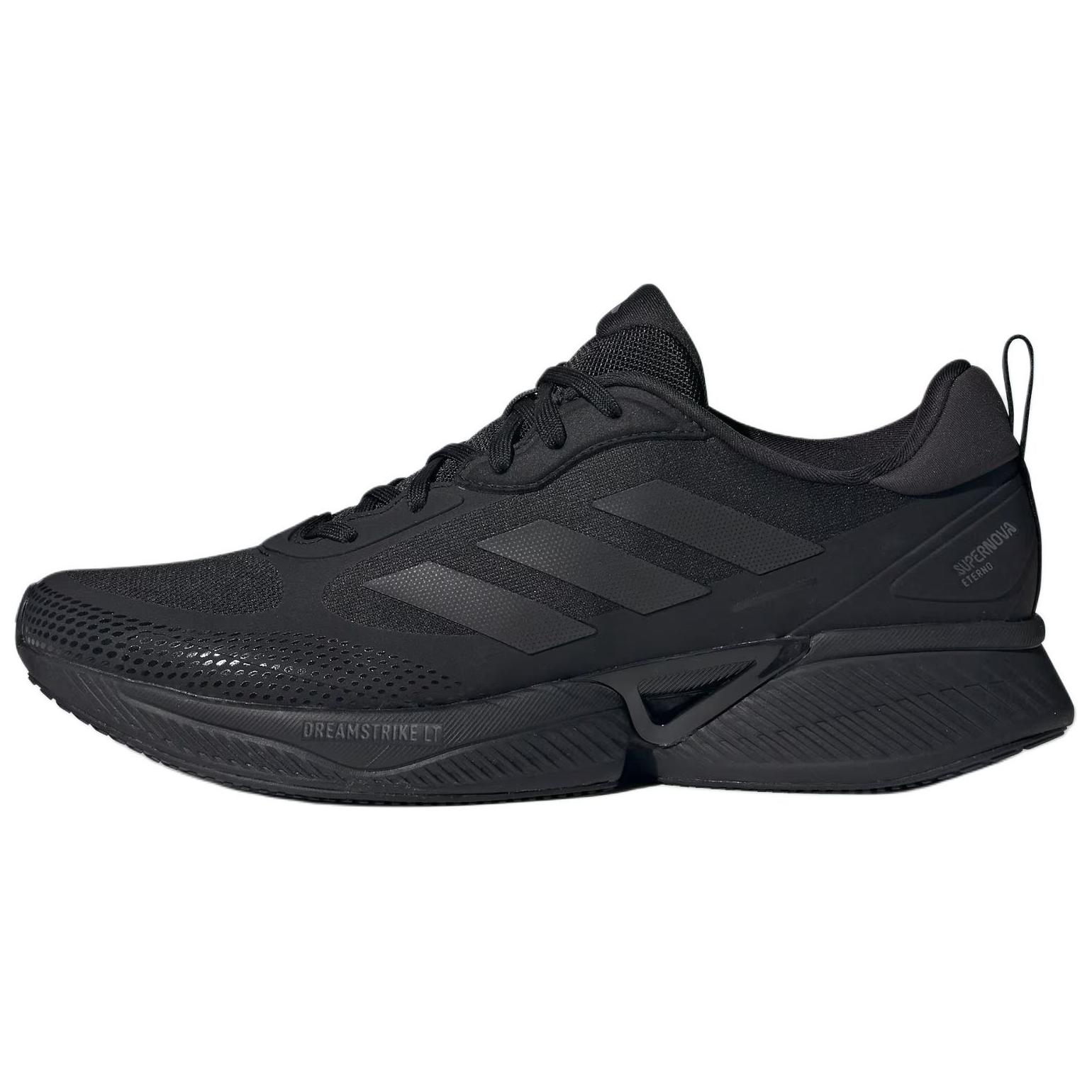 Adidas Supernova Eterno Soft And Comfortable Slip Resistant Abrasion Resistant Low top Running Shoes Unisex Black