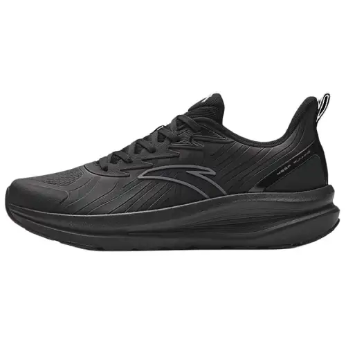 Anta Cloud Path Textile, TPU Slip Resistant Abrasion Resistant Low top Running Shoes Men's Black