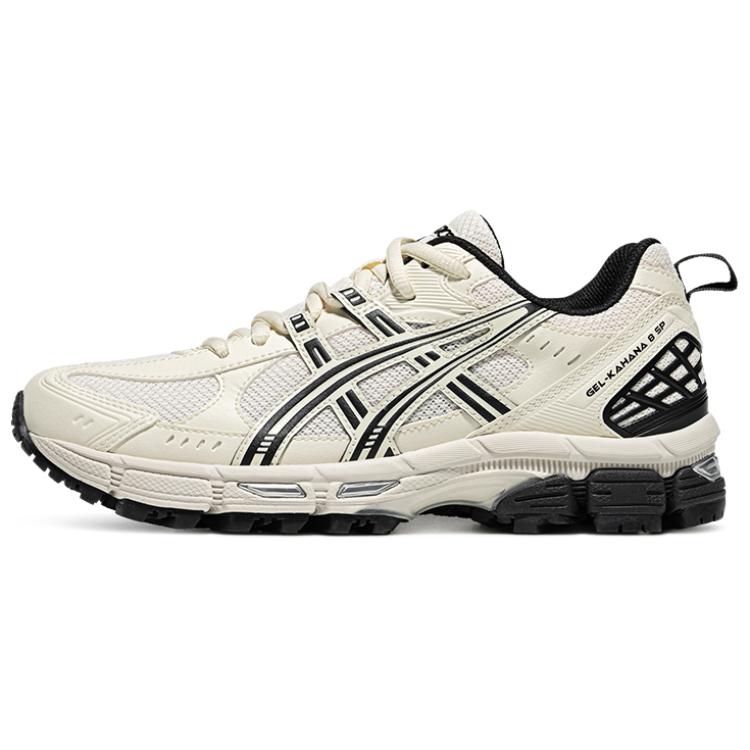 ASICS Gel Kahana 8 Abrasion Resistant Breathable Low top Casual Sprint Running Shoes Women's Beige Black