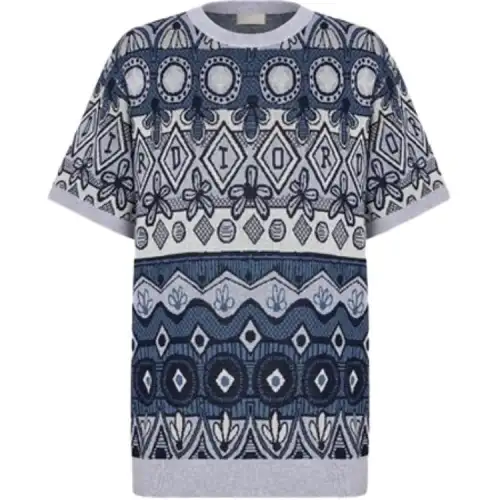 DIOR Quarterly New Products Sweaters Men's Multicolor Crew Neck Moderate Other