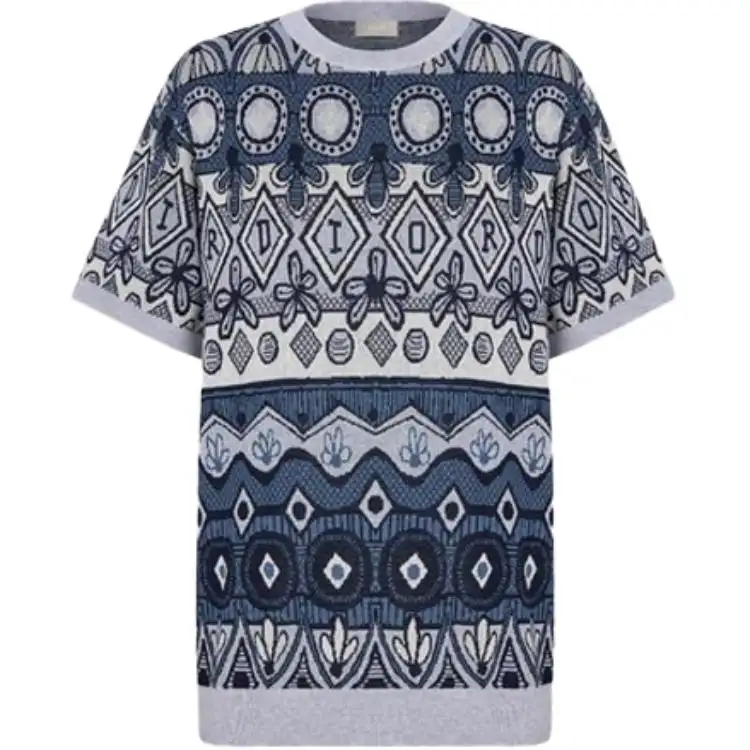 DIOR Quarterly New Products Sweaters Men's Multicolor Crew Neck Moderate Other