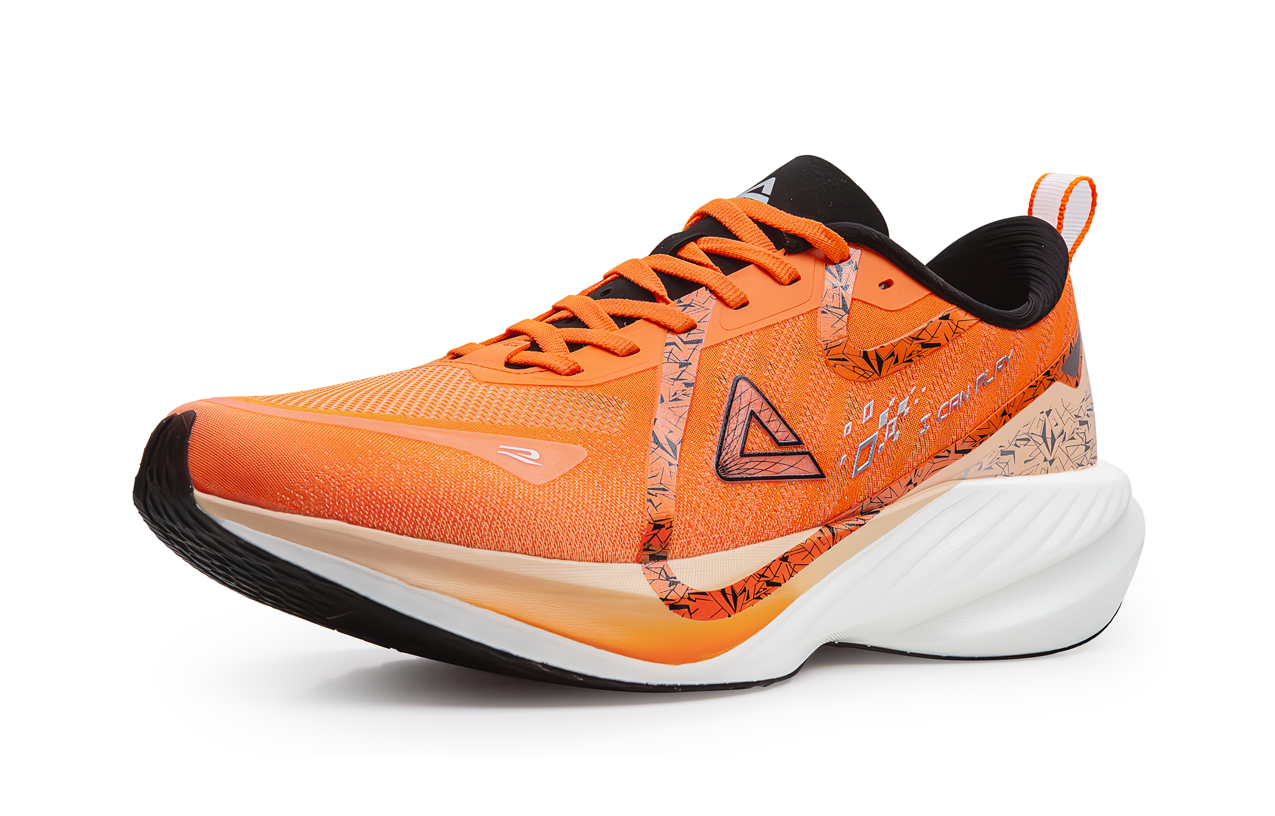 PEAK State Pole Running Shoes Unisex Low Top Fluorescent Intense Red