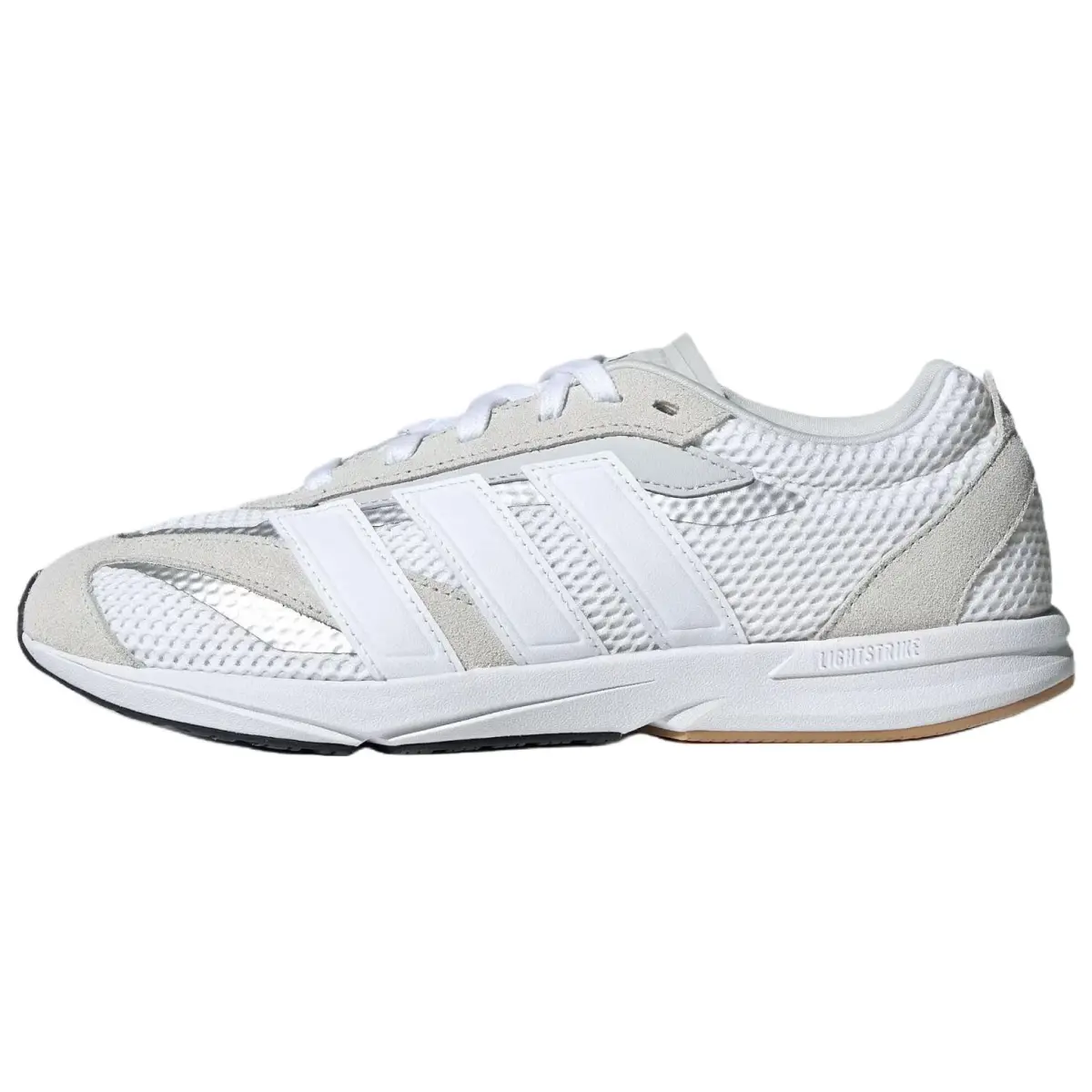 Adidas LIGHTBLAZE Fabric Low top Casual Running Shoes Women's Gray White