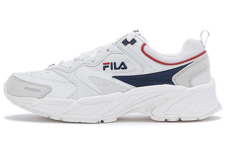 FILA Recurtion 2 Low top Running Shoes Unisex White Blue Red Korean Style