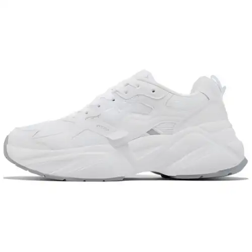FILA Circuit Slip Resistant Abrasion Resistant Low top Chunky Sneakers Women's White