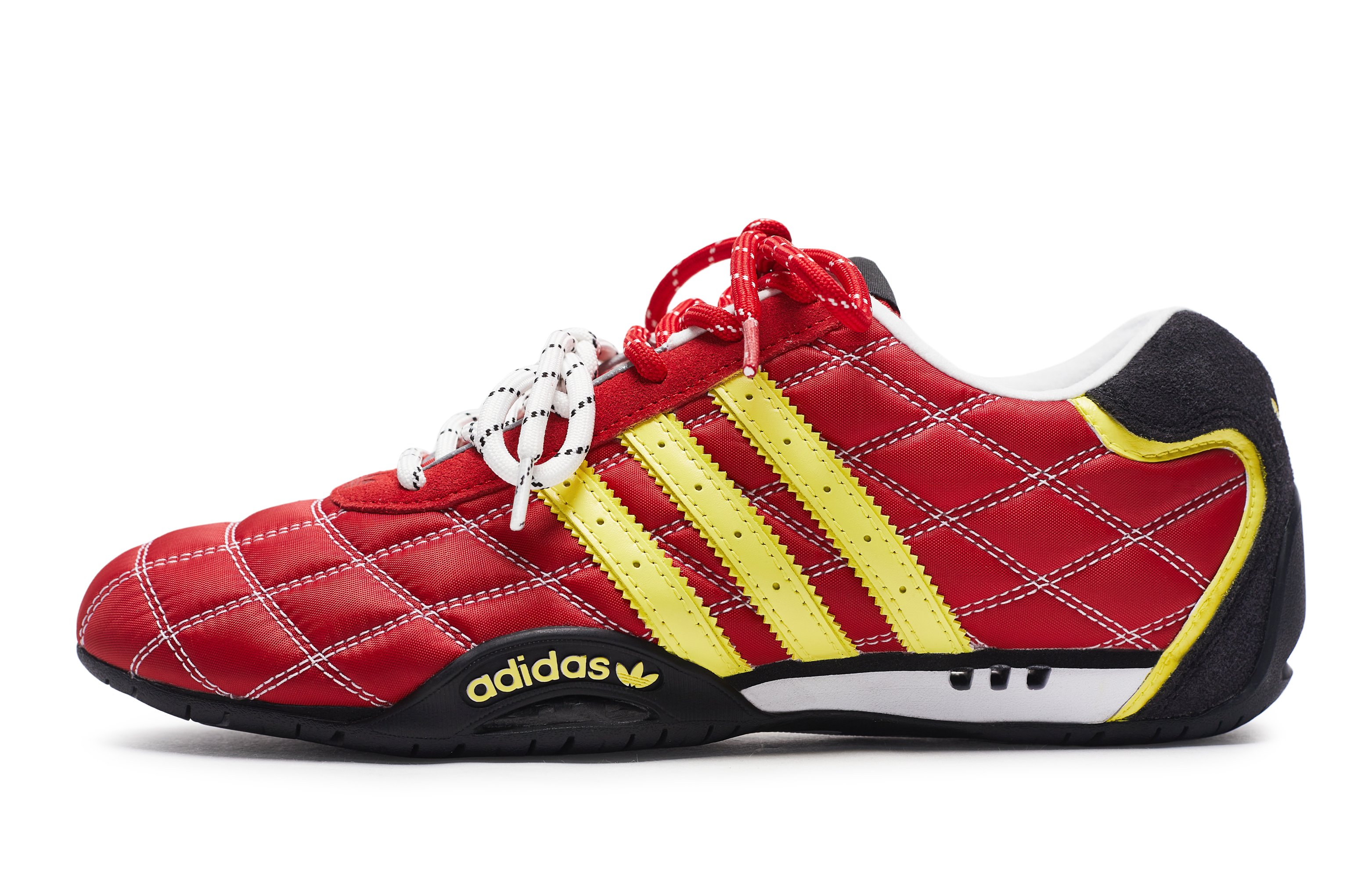 Adidas Originals ADIRACER Abrasion Resistant Low top Running Shoes Unisex Red Black Yellow