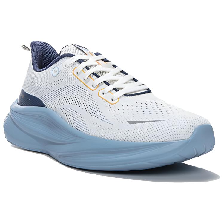 Erke Slip Resistant Abrasion Resistant Slip Resistant Abrasion Resistant Low top Casual Running Shoes Men’s White Blue