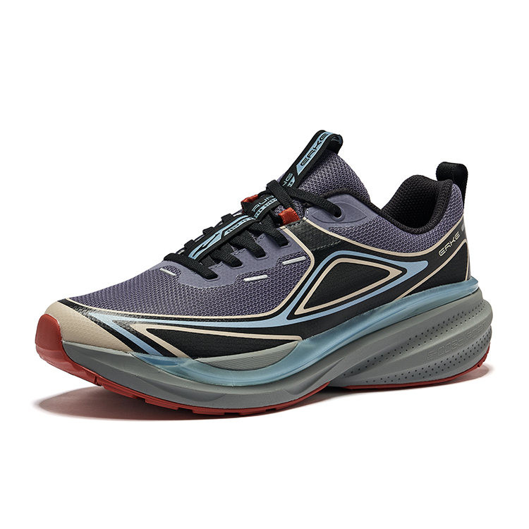 Erke Vertical Cushioning Rebound Low top Running Shoes Men’s Program Gray Black