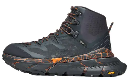 HOKA ONE ONE Tennine Hike Gore Tex Blue Graphite Persimmon Orange