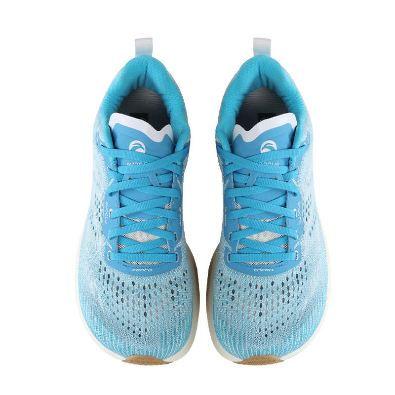 AVOCCO Soaring Go Icon Cushioning Abrasion Resistant Breathable Slip Resistant Low top Running Shoes Unisex Sky Blue