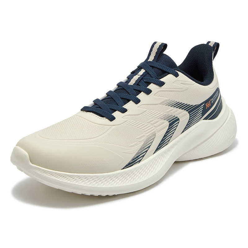 361° Lightweight Slip Resistant Lightweight Anti Slip Low top Casual Running Shoes Men’s White Blue