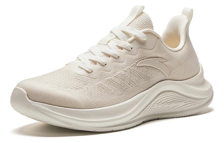 Anta Comfortable Slip Resistant, Waterproof, And Breathable Lightweight Low top Running Shoes Men’s Beige