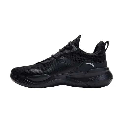 Anta Variety Training Collection Slip Resistant Abrasion Resistant Low top Running Shoes Men's Dark Night