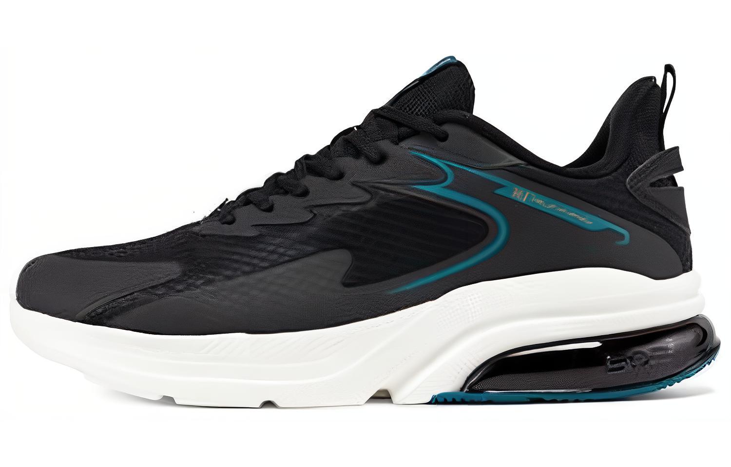 361° Comfortable Cushioning, Wear Resistant Low top Running Shoes Men’s Black Cyan