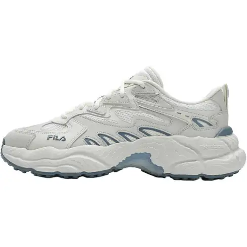 FILA Fern Sneakers Abrasion Resistant Low top Chunky Sneakers Men's Gray Blue