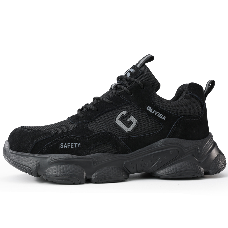 LANOUDUN Moisture Wicking, Impact Resistant, Lightweight Low top Outdoor Shoes Unisex Black