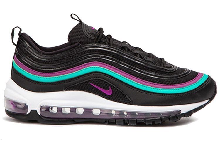 Женские кроссовки Nike Air Max 97 (черно-фиолетовые) — фото 2