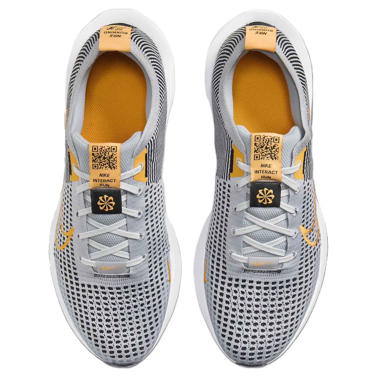 Nike Interact Run Wolf Grey Black White Laser Orange