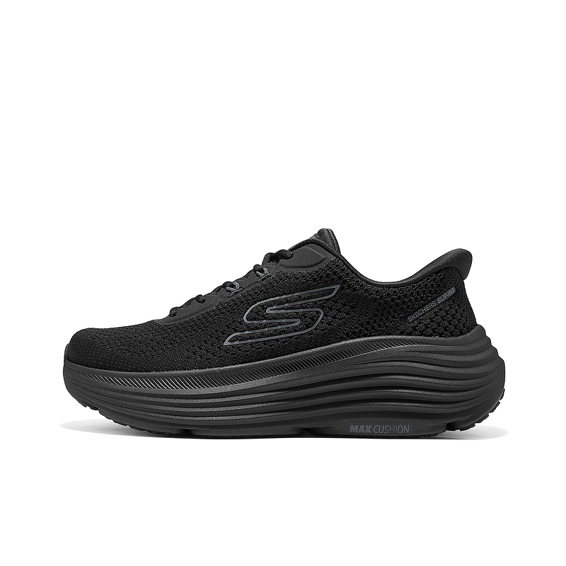 Женские кроссовки Skechers GO RUN (черно-белые)