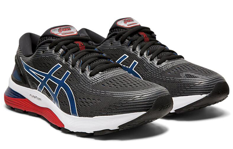 Мужские кроссовки ASICS GEL-Nimbus 21 (черно-синие) — фото 3
