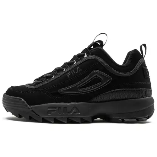 FILA Disruptor 2 Cushioning Abrasion Resistant Cushioning, Wear Resistant Mid top Running Shoes Men's Black