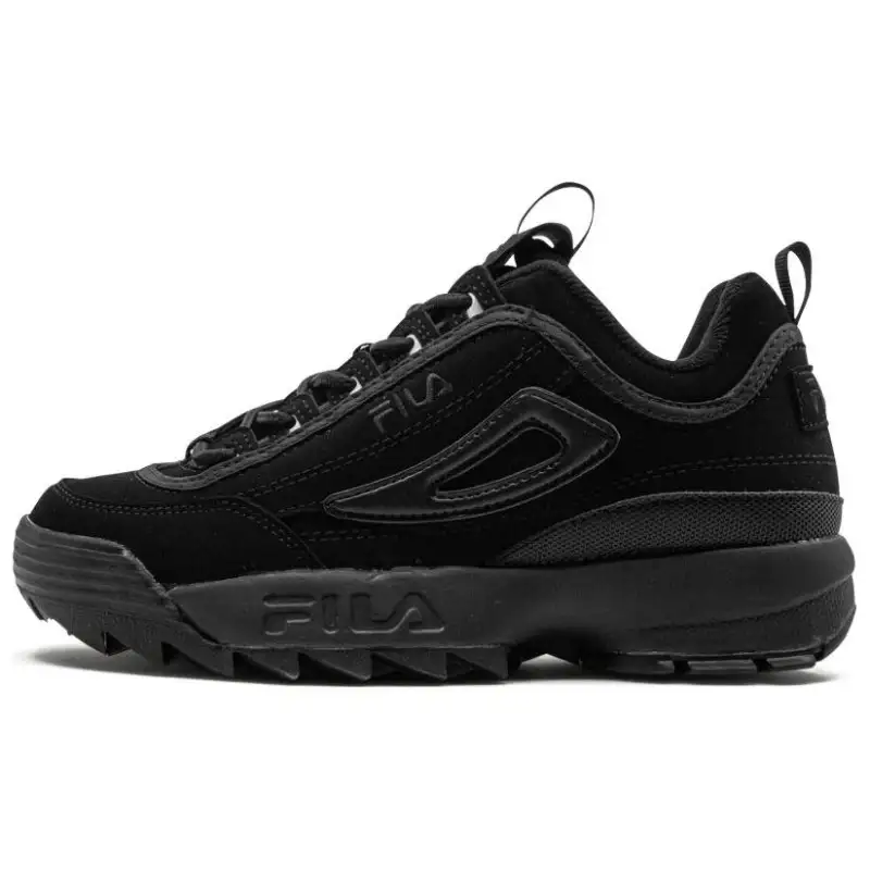 FILA Disruptor 2 Cushioning Abrasion Resistant Cushioning, Wear Resistant Mid top Running Shoes Men's Black