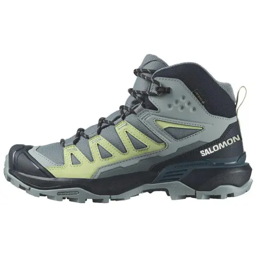 SALOMON X ULTRA 360 MID GORE TEX Comfortable Slip Resistant High top Outdoor Shoes Women's Blue Green