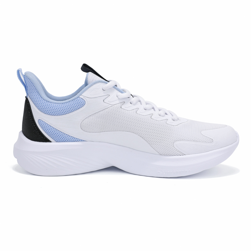 QIAODAN Textile, Synthetic Leather Cushioning Slip Resistant Abrasion Resistant Breathable Low top Running Shoes Men’s