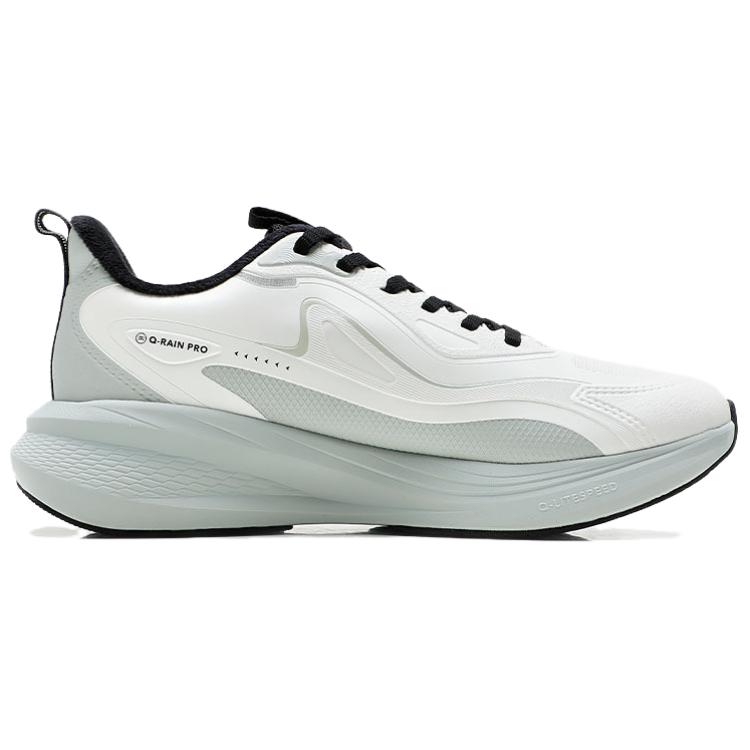 QIAODAN Fleece Lined Thermal Slip Resistant Abrasion Resistant Low top Casual Running Shoes Men’s White Green