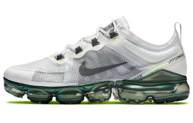 Nike VaporMax 2019 Premium Oregon comfortable low-cut casual running shoes for men and women, gray and white