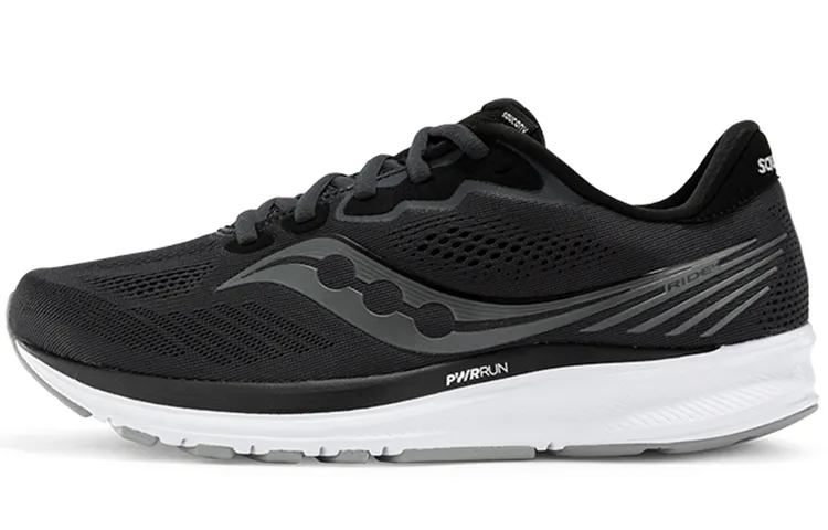 Saucony Ride Yutu 14 Lace Up Textile, Synthetic Leather Cushioning Slip Resistant Abrasion Resistant Breathable