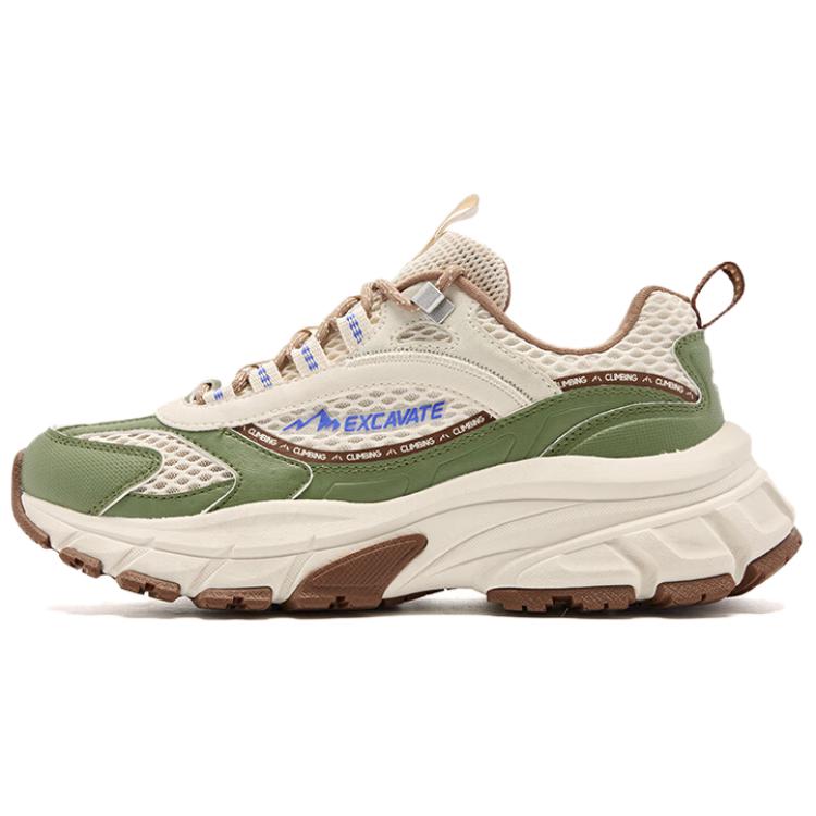 QIAODAN Cushioning Breathable Low top Outdoor Shoes Women’s Beige Green