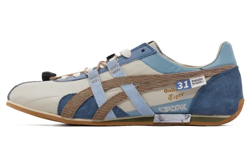 Onitsuka Tiger Runspark Abrasion Resistant Low top Running Shoes Unisex Blue White Umber