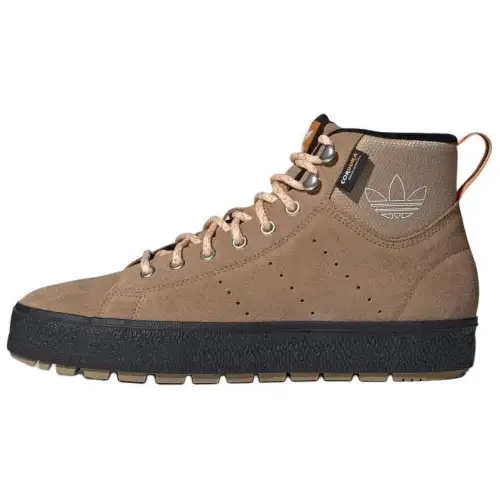 Adidas Originals Stan Smith Slip Resistant Abrasion Resistant Mid top Outdoor Shoes Unisex Brown
