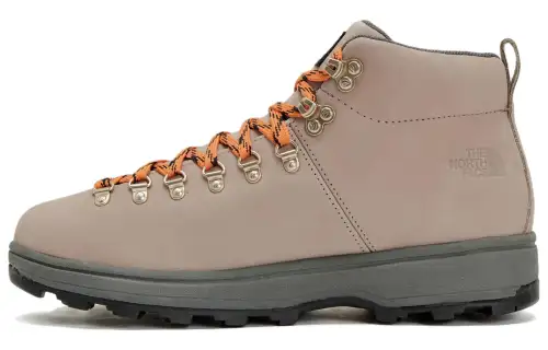 THE NORTH FACE Leather Abrasion Resistant Comfortable Ankle Length Outdoor Boots Men's Light Umber