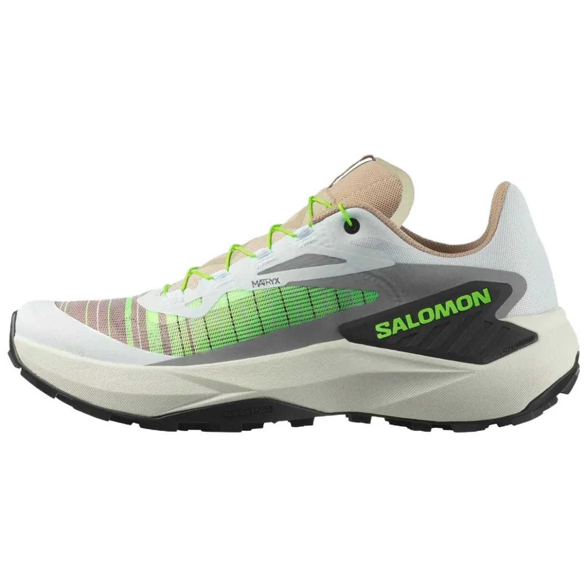 SALOMON GENESIS Trail Running Shoes Men's White Gray