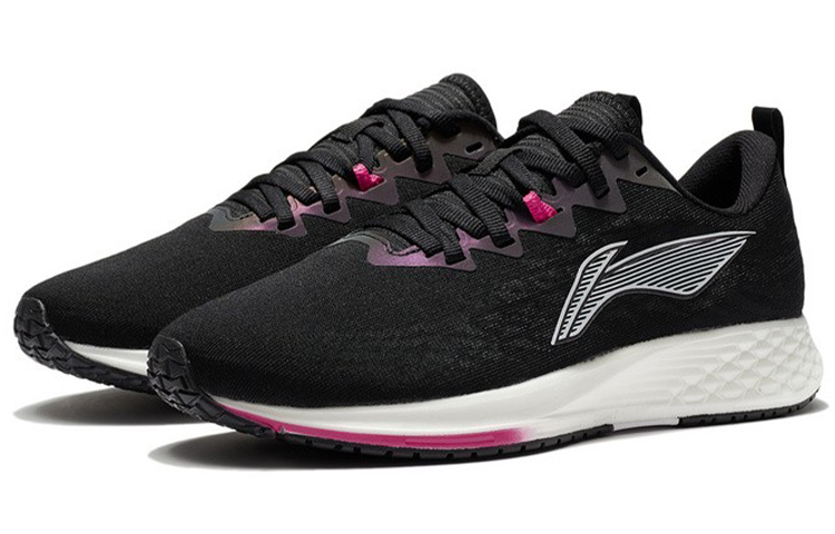Li Ning Red Hare 4 Racing Fabric Cushioning Slip Resistant Abrasion Resistant Rebound Low top Running Shoes Women’s